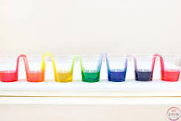 Rainbow water walk experiment