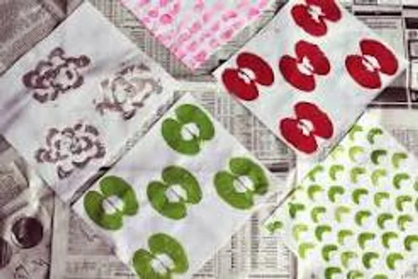 Vegetable stamping art