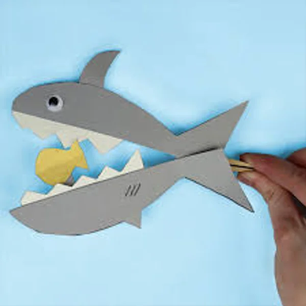 Clothespin shark craft